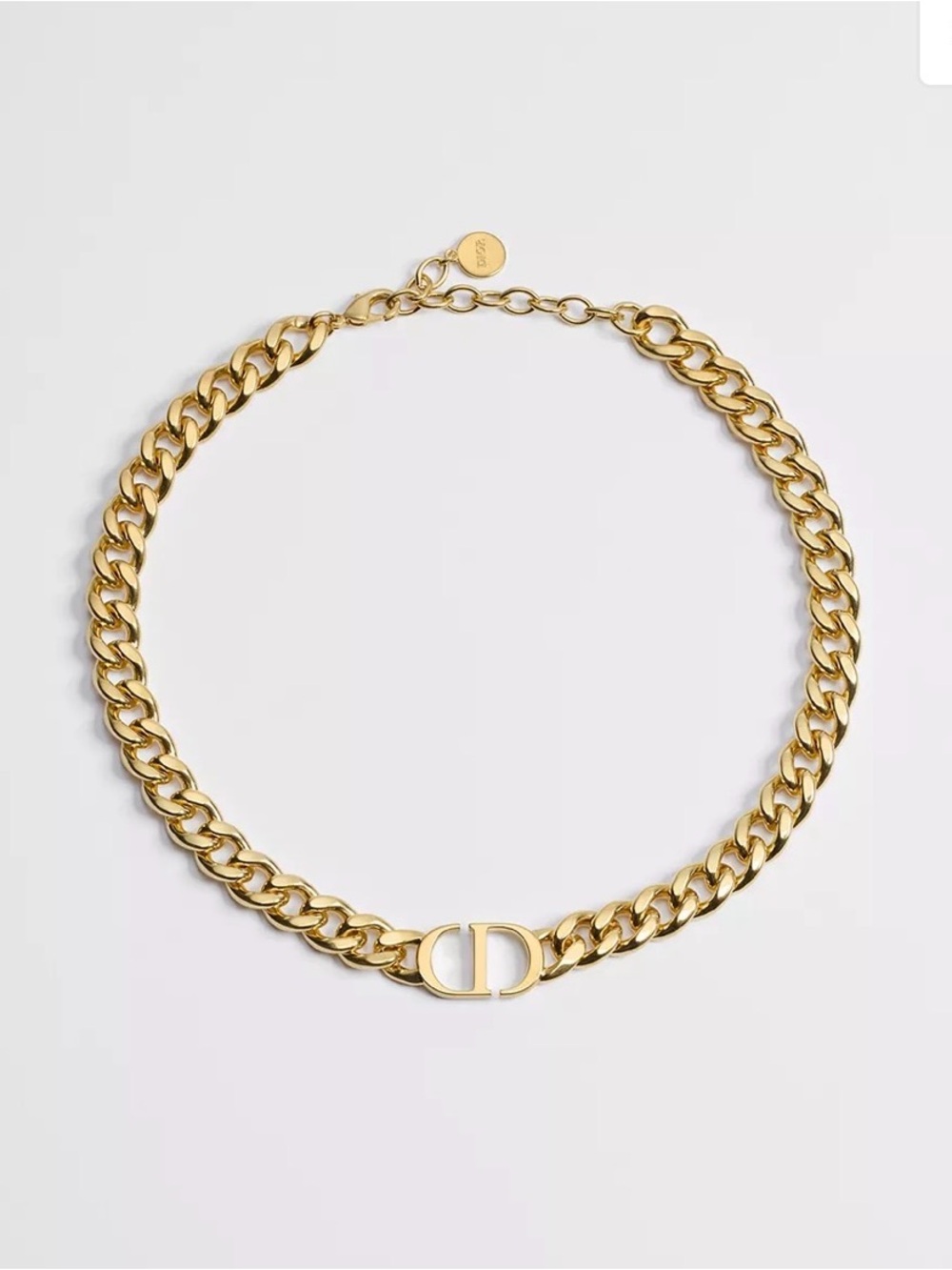 DIOR 30 Montaigne Short Necklace GOLD FINISH